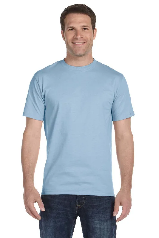 Free And Comfortable Gildan Mens DryBlend Moisture Wicking Short Sleeve Crewneck T-Shirt - Light Blue