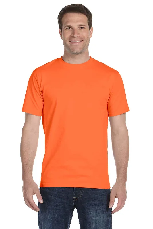 Elegant Style Gildan Mens DryBlend Moisture Wicking Short Sleeve Crewneck T-Shirt - Orange