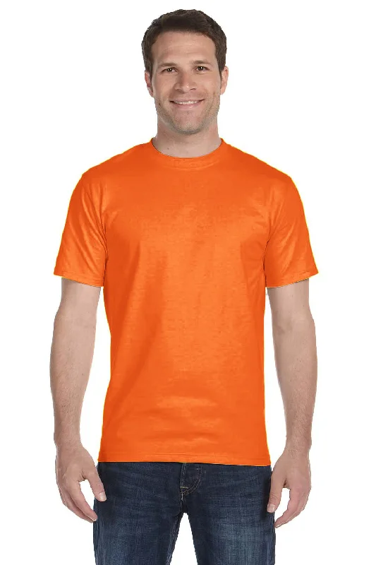 Relaxed Dresses Gildan Mens DryBlend Moisture Wicking Short Sleeve Crewneck T-Shirt - Safety Orange