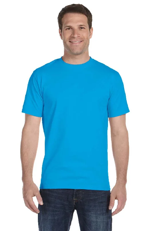Fashionable And Versatile Gildan Mens DryBlend Moisture Wicking Short Sleeve Crewneck T-Shirt - Sapphire Blue