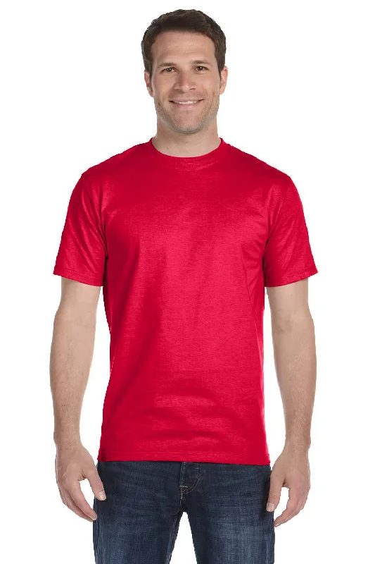 Romantic And Fresh Gildan Mens DryBlend Moisture Wicking Short Sleeve Crewneck T-Shirt - Sport Scarlet Red