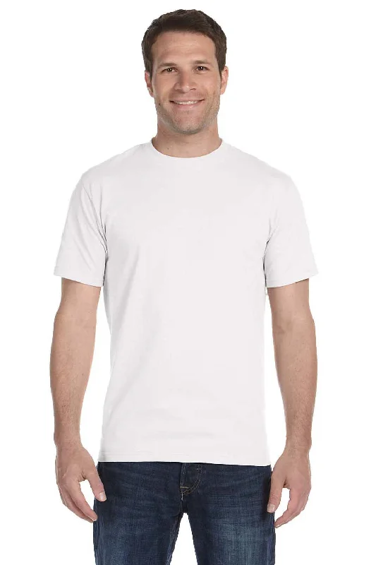 French Style Gildan Mens DryBlend Moisture Wicking Short Sleeve Crewneck T-Shirt - White