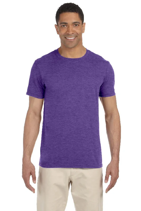 Soft Comfort Wear Gildan Mens Softstyle Short Sleeve Crewneck T-Shirt - Heather Purple