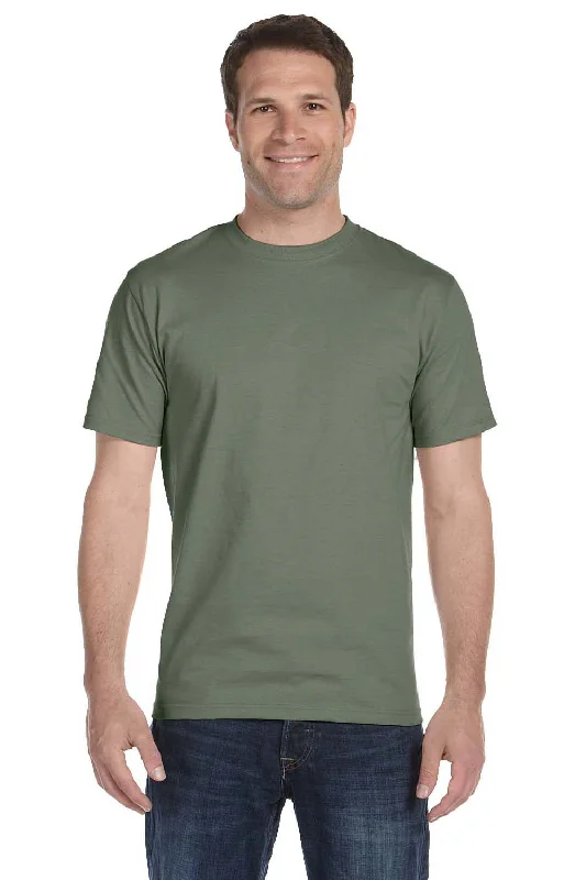 Luxury Fashion Hanes Mens Beefy-T Short Sleeve Crewneck T-Shirt - Fatigue Green