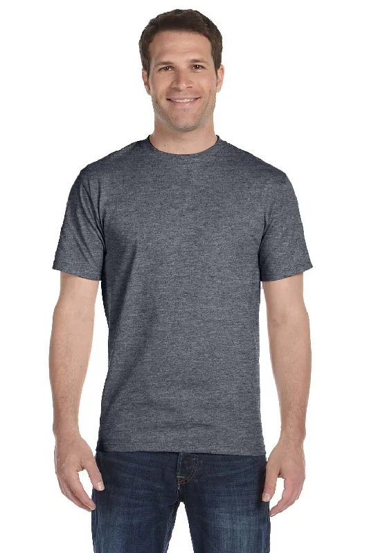 Warm Chic Hanes Mens Beefy-T Short Sleeve Crewneck T-Shirt - Heather Charcoal Grey