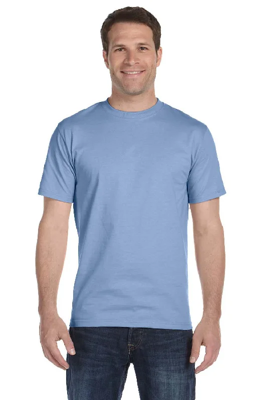 Versatile Casuals Hanes Mens Beefy-T Short Sleeve Crewneck T-Shirt - Light Blue