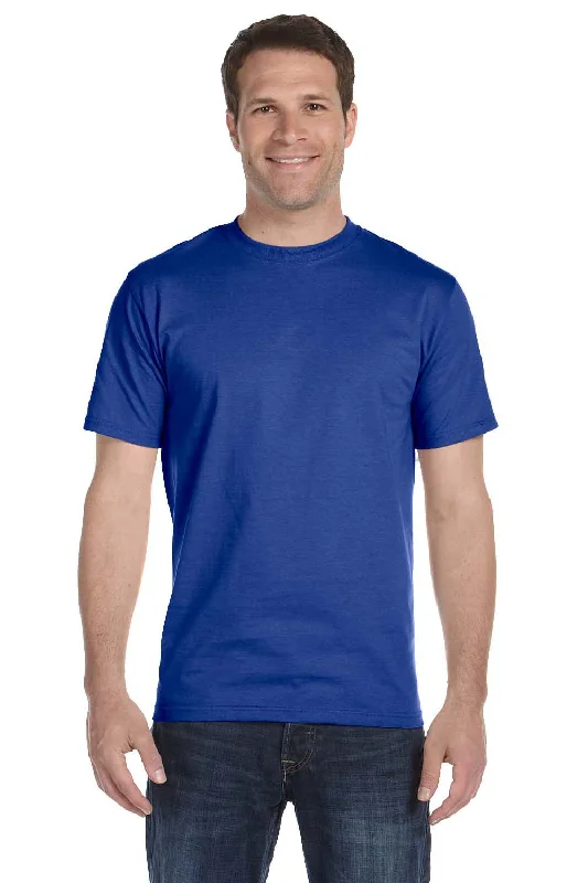 European Plan Hanes Mens Beefy-T Short Sleeve Crewneck T-Shirt - Deep Royal Blue