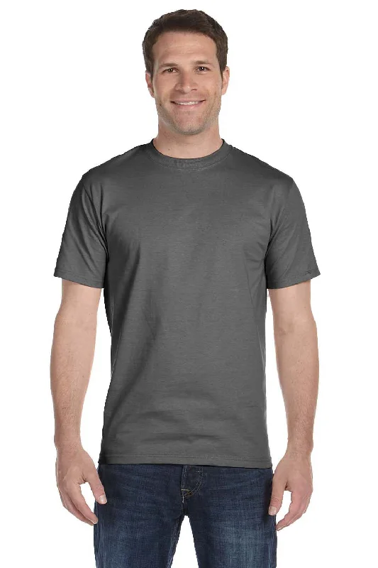 High Street Fashion Hanes Mens Beefy-T Short Sleeve Crewneck T-Shirt - Smoke Grey