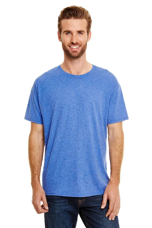 Versatile Outfits Hanes Mens X-Temp FreshIQ Moisture Wicking Short Sleeve Crewneck T-Shirt - Royal Blue