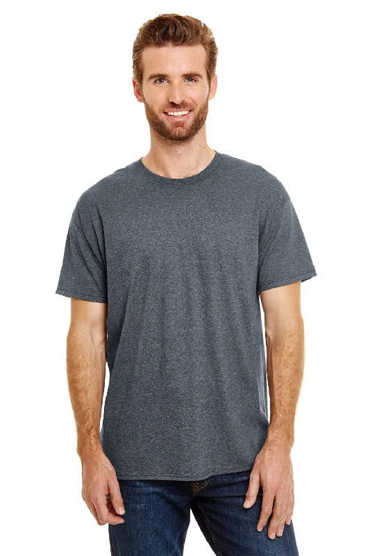 Comfortable Looks Hanes Mens X-Temp FreshIQ Moisture Wicking Short Sleeve Crewneck T-Shirt - Slate Grey
