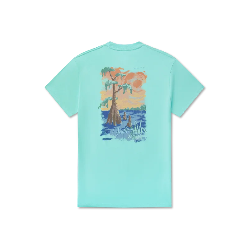 Luxury Classic Southern Horizons Tee - Cypress