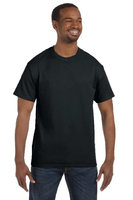 Comfortable down Jerzees Mens Dri-Power Moisture Wicking Short Sleeve Crewneck T-Shirt - Black