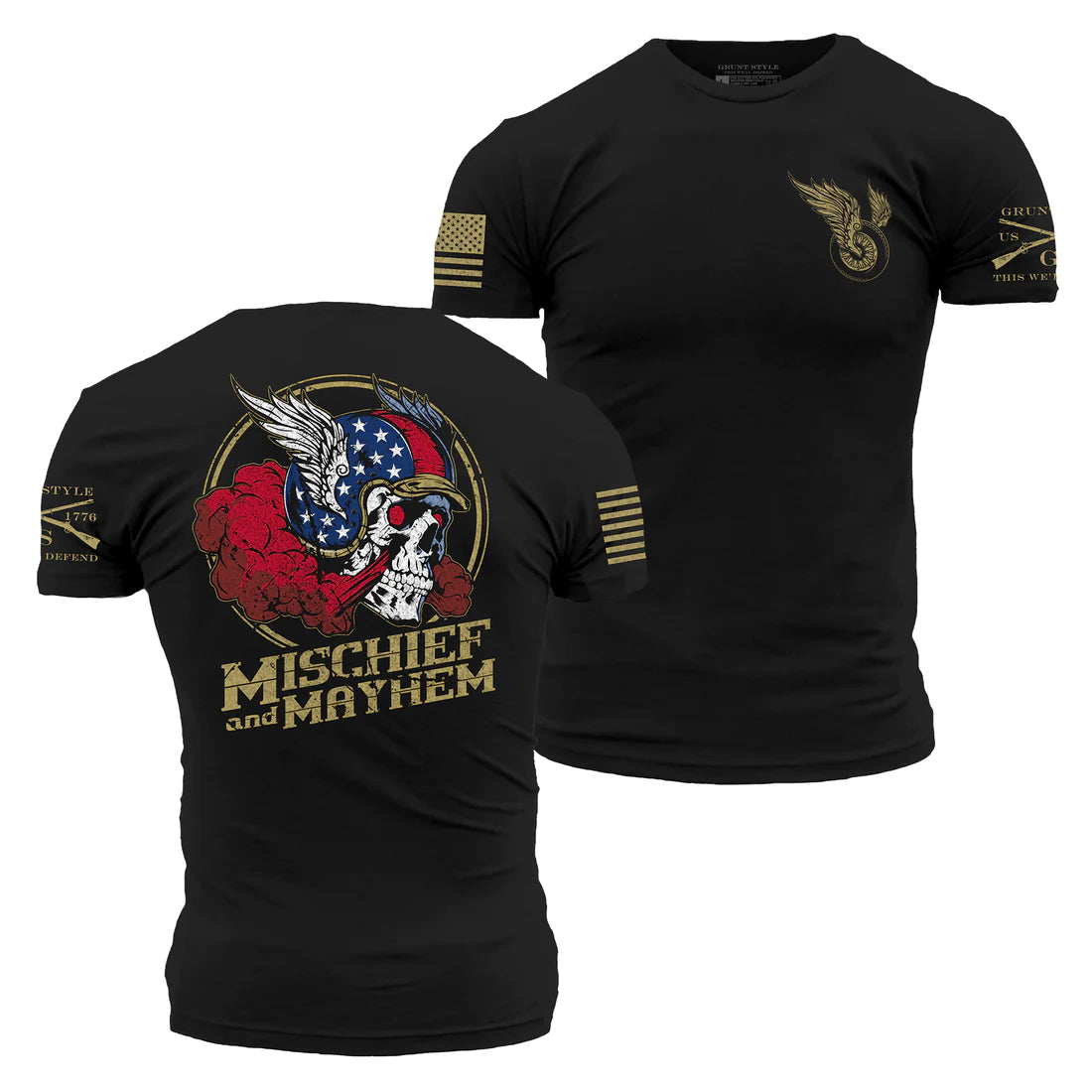 Thin Design Mischief and Mayhem Tee - Black