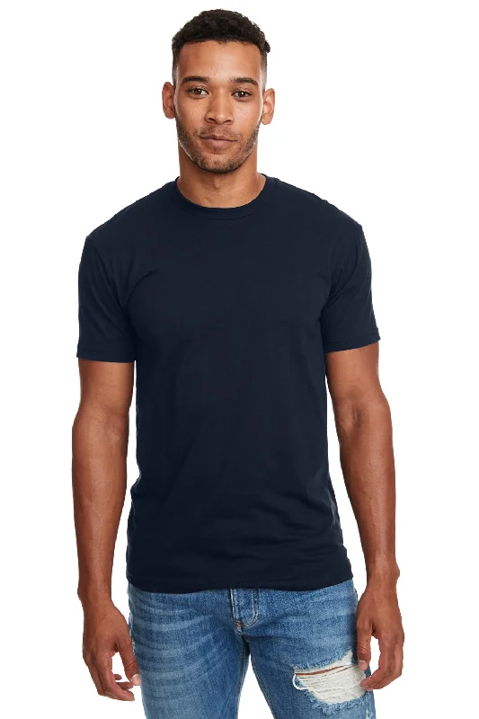 Effortless Outfits Next Level Mens CVC Jersey Short Sleeve Crewneck T-Shirt - Midnight Navy Blue