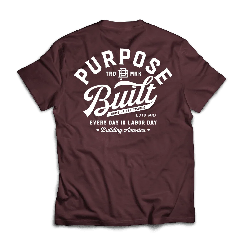Fashion Elements PB Script Tee, Maroon