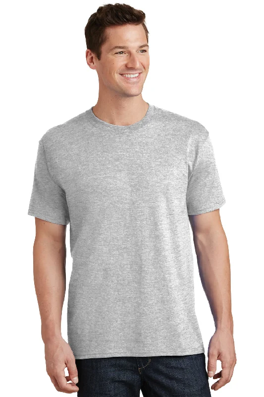 Comfortable Wear Port & Company Mens Core Short Sleeve Crewneck T-Shirt - Ash Grey