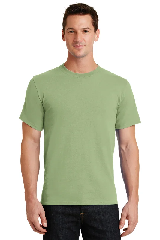 Sporty Comfort Port & Company Mens Essential Short Sleeve Crewneck T-Shirt - Pistachio Green