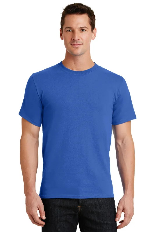 Elegant And Casual Port & Company Mens Essential Short Sleeve Crewneck T-Shirt - Royal Blue
