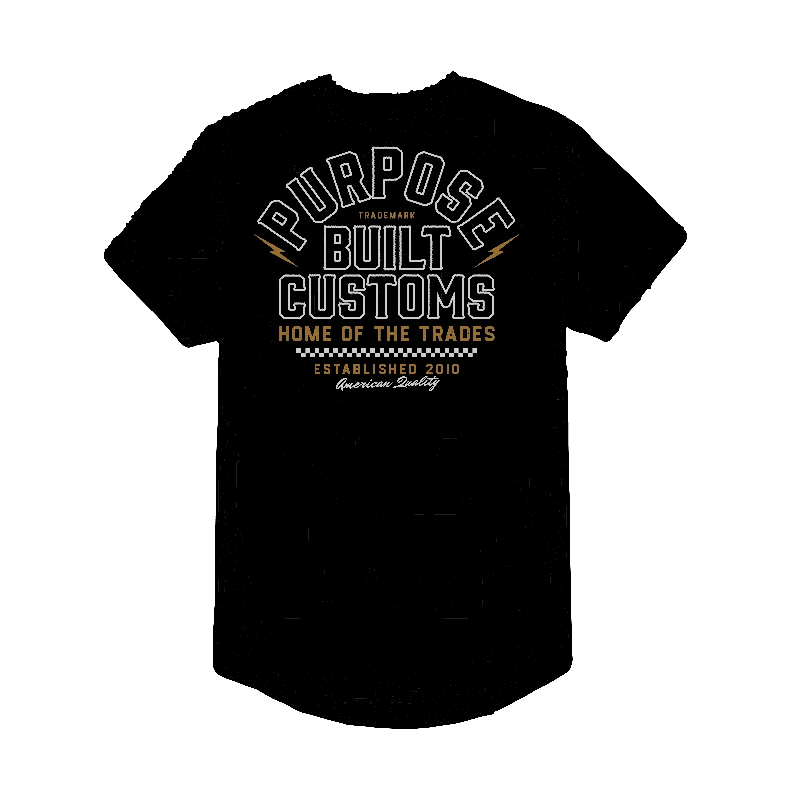 Casual Style Purpose-Built Customs, Drop Tail, Black