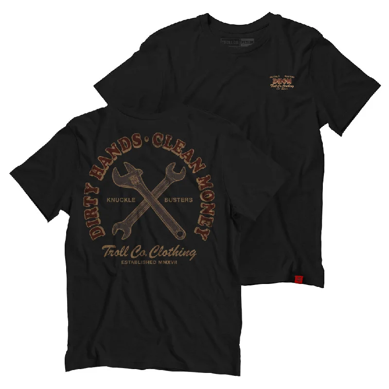 Versatile Items Retro Knuckle Buster Tee, Black