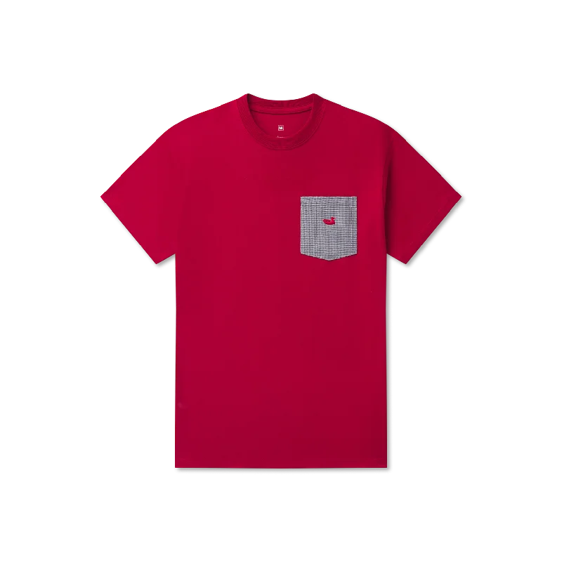 Bottom And Versatile Stewart Pocket Tee - Houndstooth