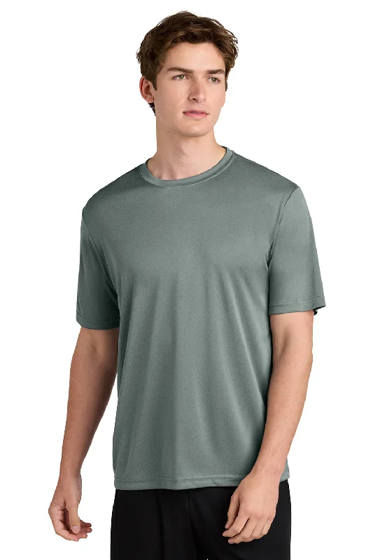 College Style Sport-Tek Mens Competitor Moisture Wicking Short Sleeve Crewneck T-Shirt - Heather Concrete Grey