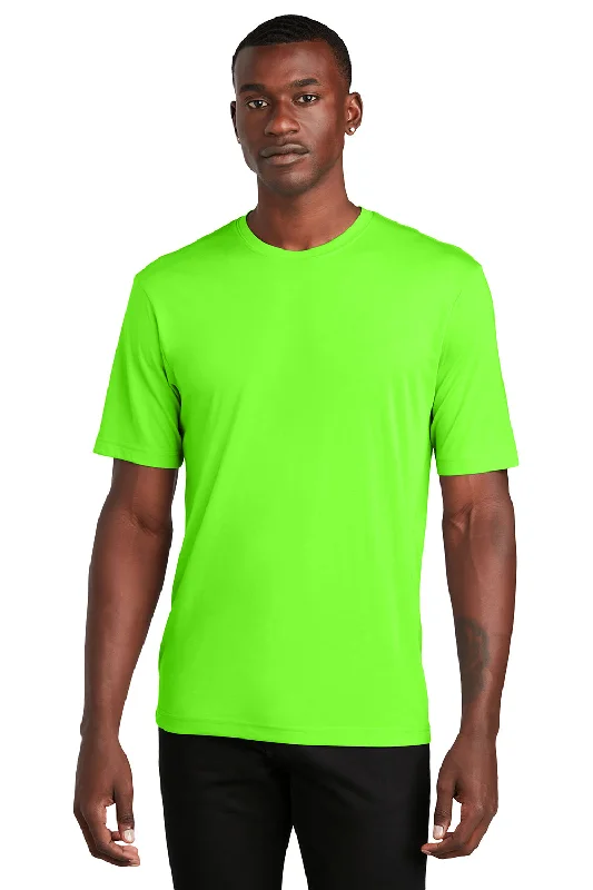Relaxed Fashion Sport-Tek Mens Competitor Moisture Wicking Short Sleeve Crewneck T-Shirt - Neon Green