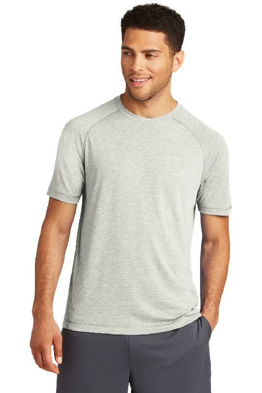 Youthful Vitality Sport-Tek Mens Moisture Wicking Short Sleeve Crewneck T-Shirt - Heather Light Grey