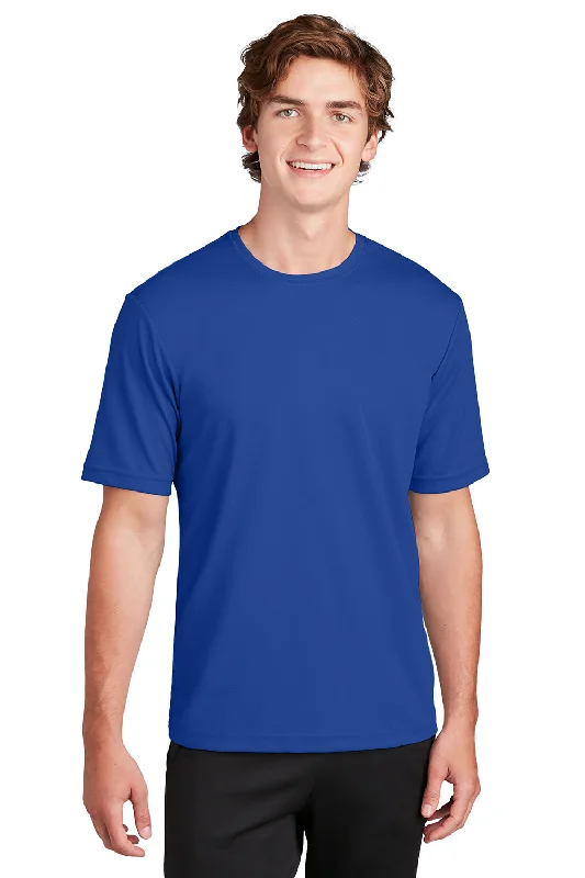 Celebrity Must-have Sport-Tek Mens RacerMesh Moisture Wicking Short Sleeve Crewneck T-Shirt - True Royal Blue