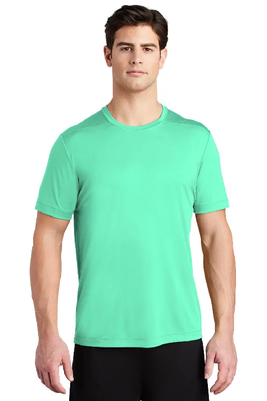Chic Comfort Sport-Tek Mens Moisture Wicking Short Sleeve Crewneck T-Shirt - Bright Seafoam Green
