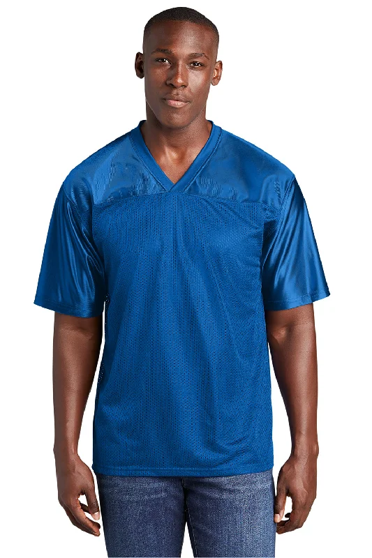 Light Comfort Sport-Tek Mens Short Sleeve V-Neck T-Shirt - True Royal Blue