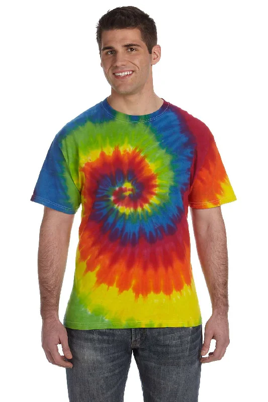 Trendy Casuals Tie-Dye Mens Short Sleeve Crewneck T-Shirt - Moondance