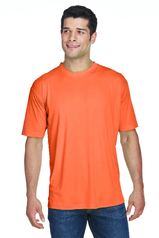 Simple And Comfortable UltraClub Mens Cool & Dry Performance Moisture Wicking Short Sleeve Crewneck T-Shirt - Bright Orange