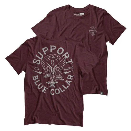 Carefree Winged Support Tee: Maroon