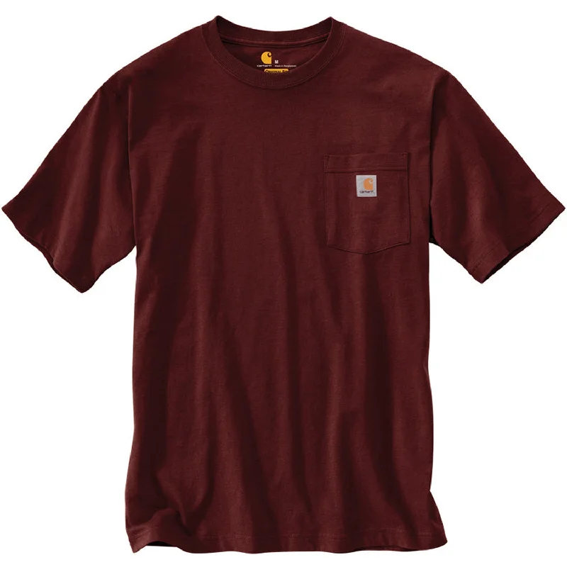 Wearable At Home Or Out K87 - Loose Fit Heavyweight Pocket Tee, Port