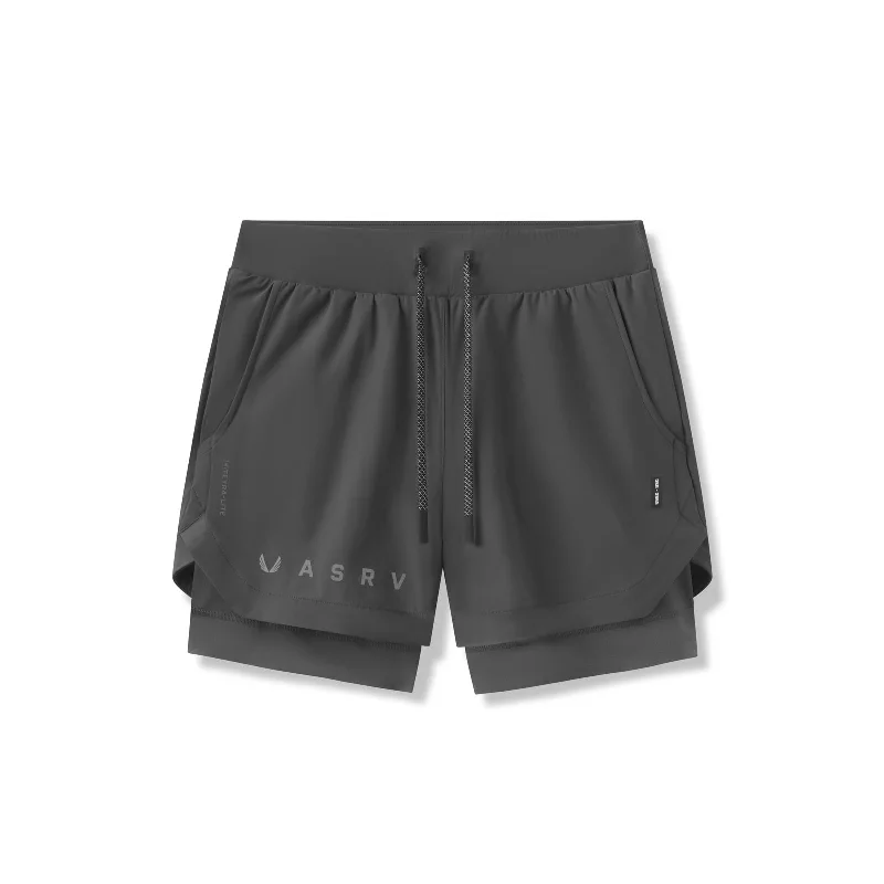 Luxury Temperament 0865. Tetra-Lite® 5" Liner Short - Space Grey "Reflective Classic"
