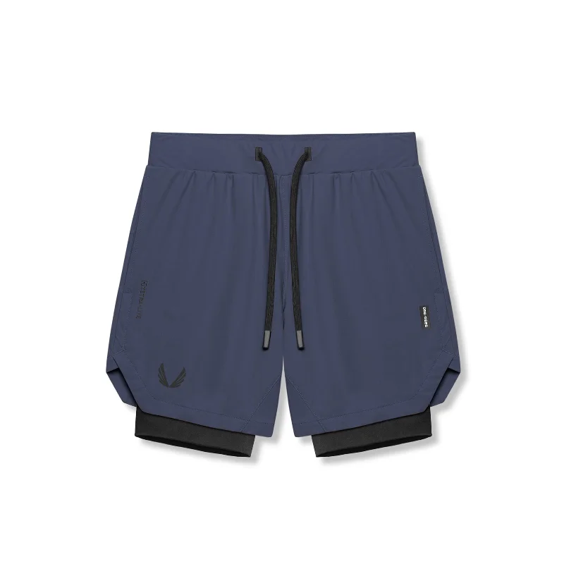 Versatile Items 0866. Tetra-Lite® 7" Liner Short - Navy "Wings"/Black