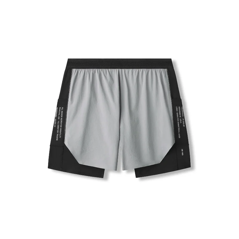 Playful Style 0953. Aerotex™ Hybrid Liner Short -  Slate Grey/Black