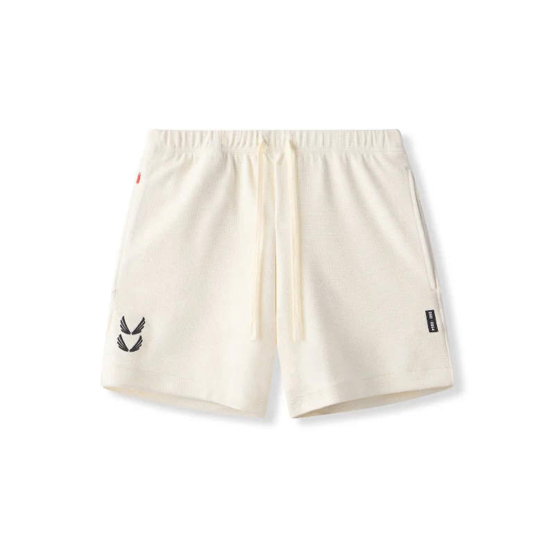 Sports Cool 0954. Waffle Knit Sweat Short - Cream