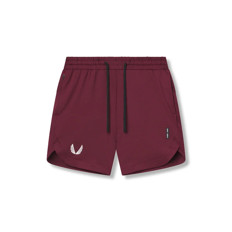 Comfortable And Simple 0994. AeroSilver® 7" Linerless Short - Crimson