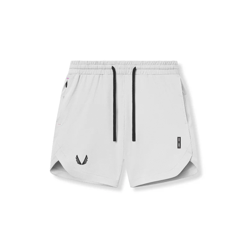 Single-shoulder Neck Design 0994. AeroSilver® 7" Linerless Short - White