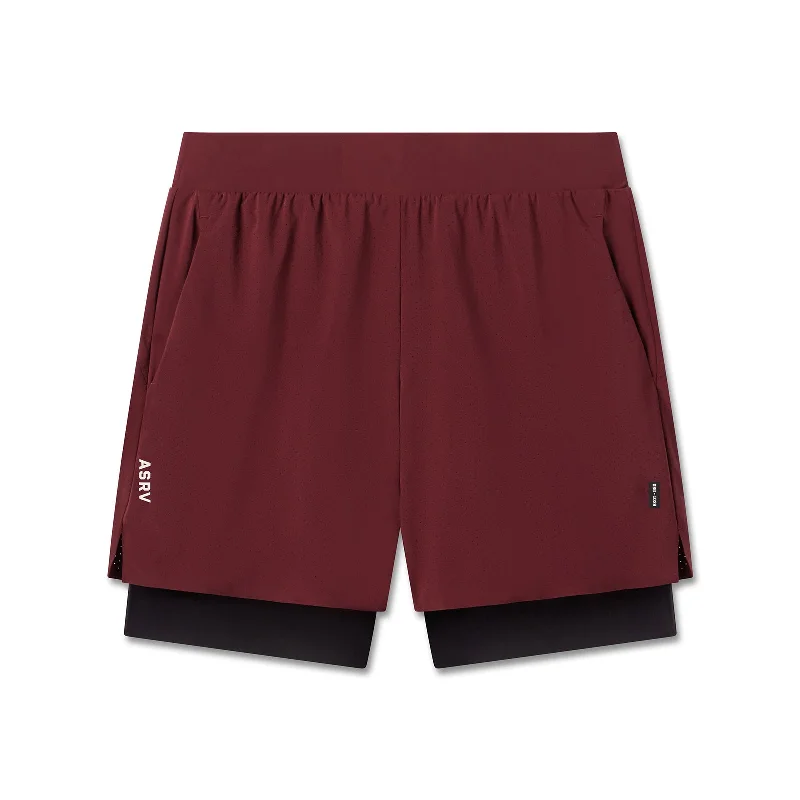 Cozy Fashion Trends 1028. Aerotex™ Bonded 7" Liner Short - Crimson