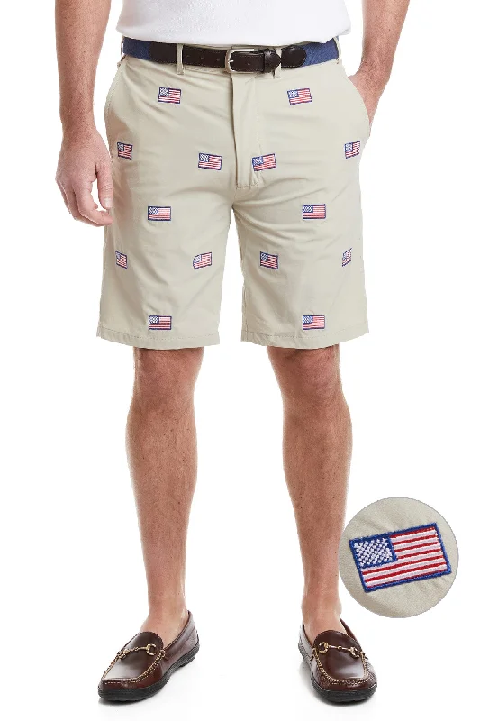All-Day Comfort ACKformance Short Khaki with American Flag