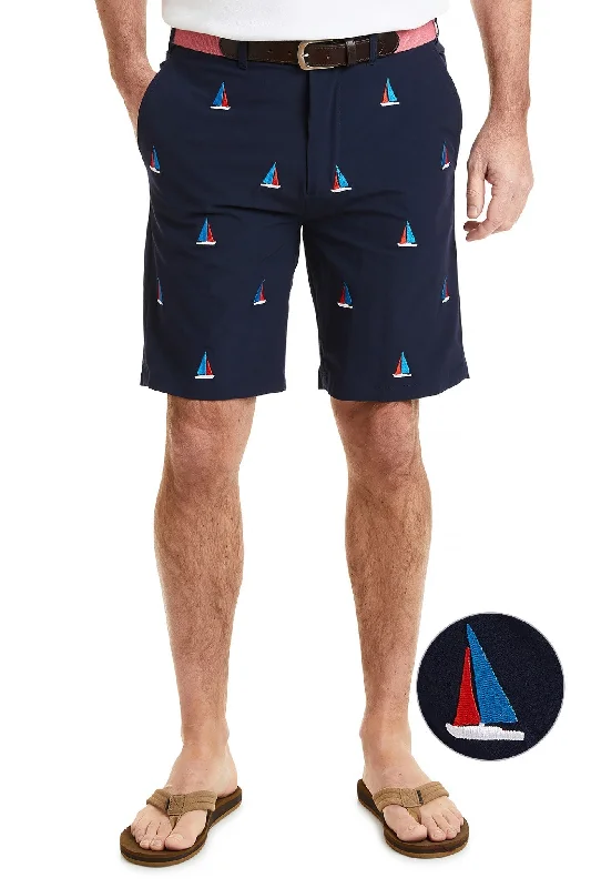 Light Layers ACKformance Short Nantucket Navy with Americana Sailboat