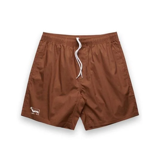 Simple And Comfortable Black Sheep Icon Beach Shorts Clay