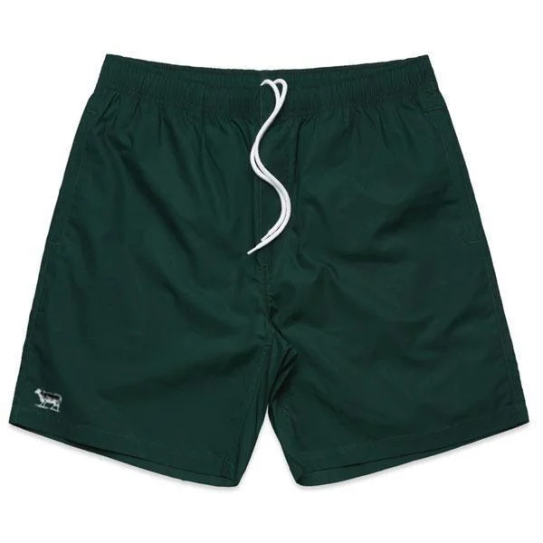 Avant-garde Design Black Sheep Icon Beach Shorts Pine Green
