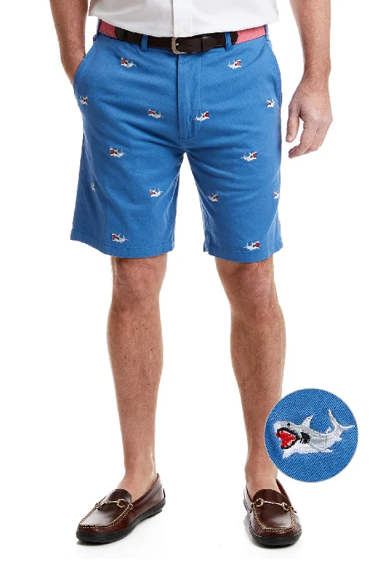 Fashionable Ease Cisco Short Deep Ocean Blue with Great White Shark