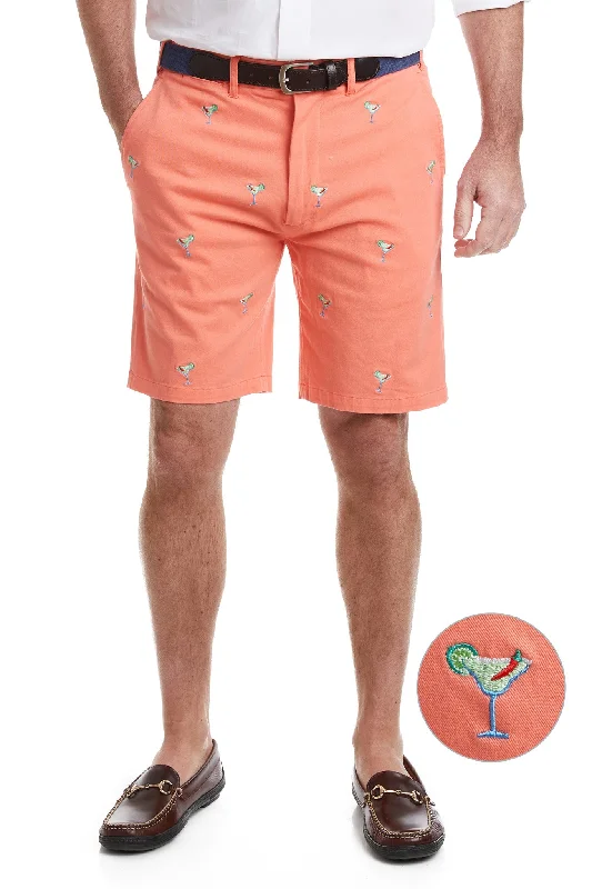 Chic Relaxation Cisco Short Stretch Twill Coral with Spicy Margarita