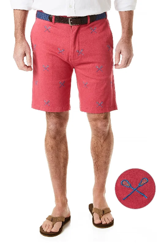 Comfortable Fashion Looks Cisco Short Stretch Twill Hurricane Red with Lacrosse