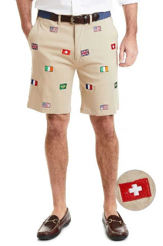 Simple Looks Cisco Short Stretch Twill Khaki with World Cup